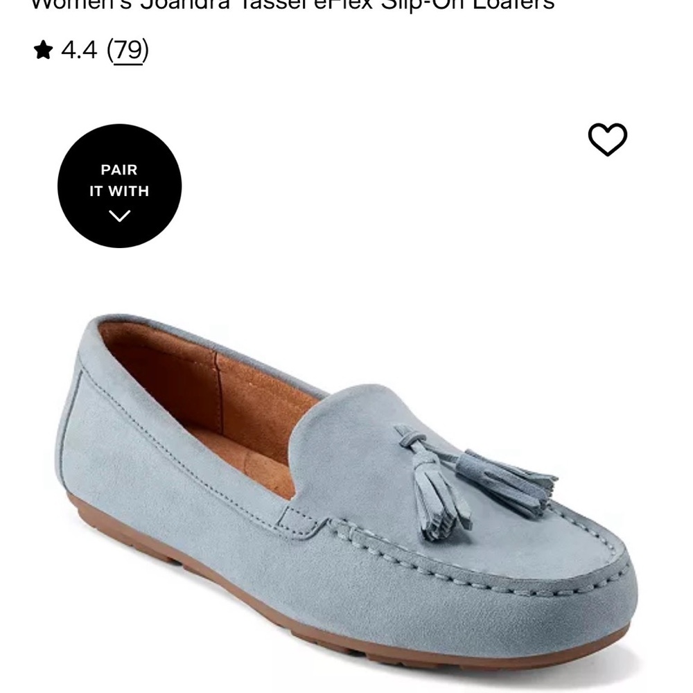 Easy Spirit Blue Suede Joandra Women’s Loafers